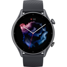 Amazfit GTR 3 Pro 3,68 cm (1.45") AMOLED 46 mm Digitāls 480 x 480 pikseļi Skārienjūtīgais ekrāns Melns Wi-Fi GPS