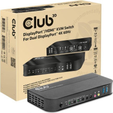 Club3D VIDEO SWITCH KVM DP/HDMI/CSV-7210 CLUB3D