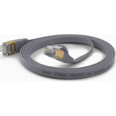Wantec Wantec flates CAT6A FTP Patch Cable - 0,2 m - Cat6a - F/UTP (FTP) - RJ- 45 - RJ- 45 - gray (7072)