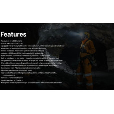 Nitecore HEADLAMP H SERIES 3000 LUMENS/HC75 UHE NITECORE