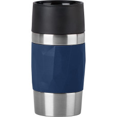 Emsa Travel Mug Compact thermal mug 0.3 liters (dark blue, screw cap)