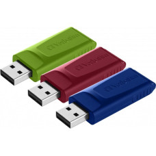 Verbatim Pendrive Verbatim Slider (3 pcs), 16 GB (49326)
