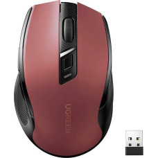 Ugreen Mouse Ugreen Wireless mouse UGREEN MU006 2.4 GHz + Bluetooth 5.0 (red)
