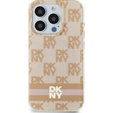 Dkny DKNY DKHMP15SHCPTSP iPhone 15 / 14 / 13 6.1" różowy/pink hardcase IML Checkered Mono Pattern & Printed Stripes MagSafe