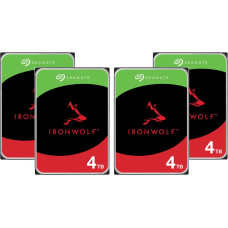 Seagate IronWolf NAS 4 x 4 TB Bundle, SATA 6 Gb/s 3.5" Hard Drive