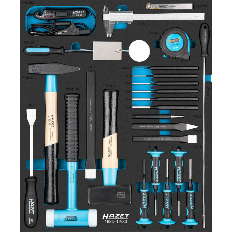 Hazet tool set 163D-12/30, size 1/2++ 30 pieces