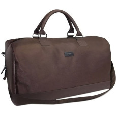Hugo Boss Hugo Boss, Duffle, Synthetic Leather, Handbag, Weekend Bag, Dark Brown, 50 x 18 x 31 cm