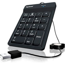 Keysonic ACK-118BK ciparu klaviatūra Universāls USB Melns