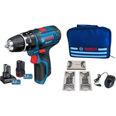 Bosch GSR 12V-15 Professional 1300 RPM 600 g Melns, Zils