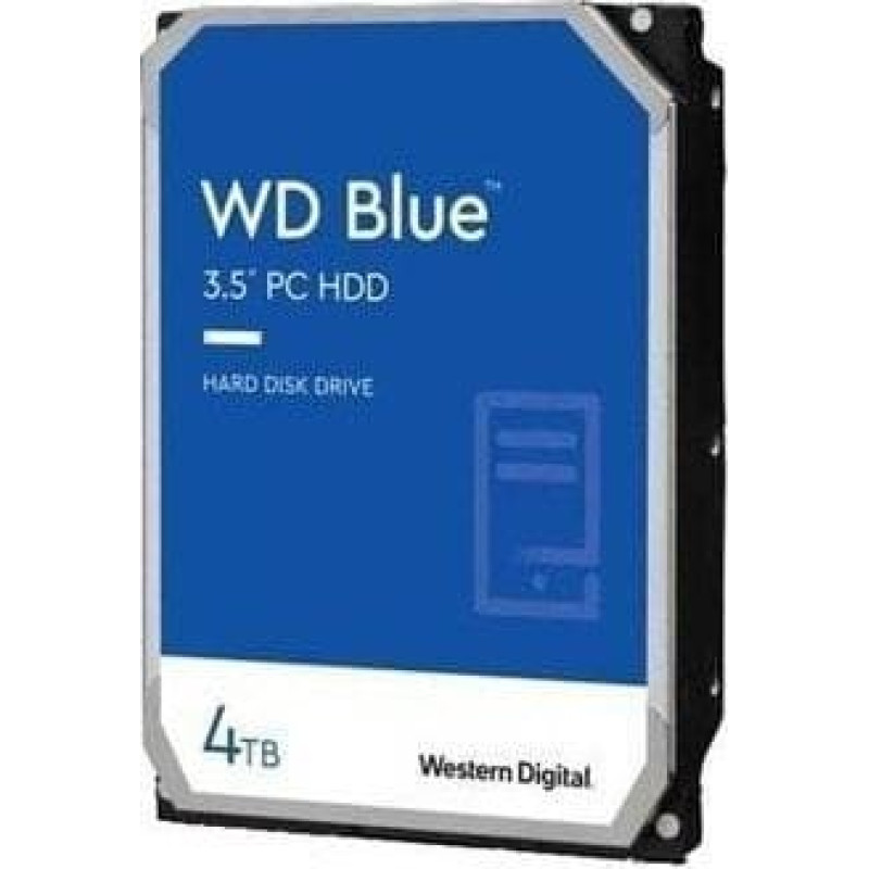 Western Digital HDD|WESTERN DIGITAL|Blue|4TB|SATA|256 MB|5400 rpm|3,5"|WD40EZAX