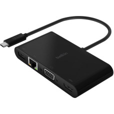 Belkin USB-C to Gigabit-Ethern. HDMI/VGA/USB-A-Adapter, 100W PD
