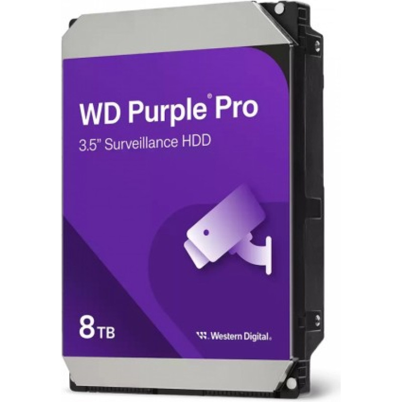Western Digital HDD|WESTERN DIGITAL|Purple|8TB|SATA 3.0|256 MB|7200 rpm|3,5"|WD8002PURP