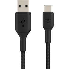 Belkin USB-C/USB-A Cable 2m braided, black CAB002bt2MBK