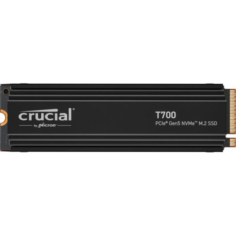 Crucial SSD|CRUCIAL|T700|4TB|M.2|PCIe Gen5|NVMe|TLC|Write speed 11800 MBytes/sec|Read speed 12400 MBytes/sec|TBW 2400 TB|CT4000T700SSD5