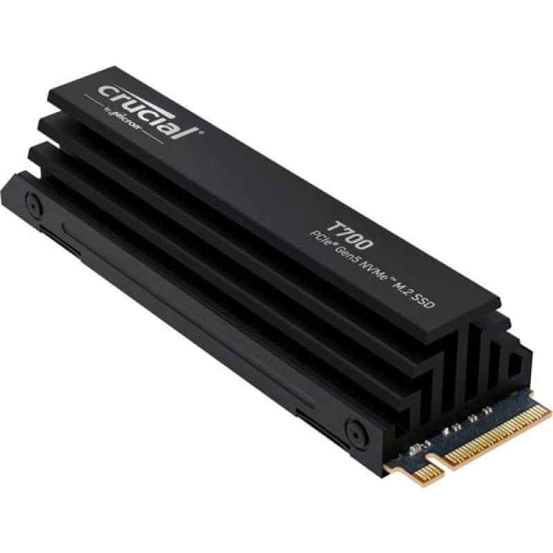 Crucial SSD|CRUCIAL|T700|4TB|M.2|PCIe Gen5|NVMe|TLC|Write speed 11800 MBytes/sec|Read speed 12400 MBytes/sec|TBW 2400 TB|CT4000T700SSD5