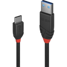 Lindy CABLE USB3.2 A-C 1M/BLACK 36916 LINDY
